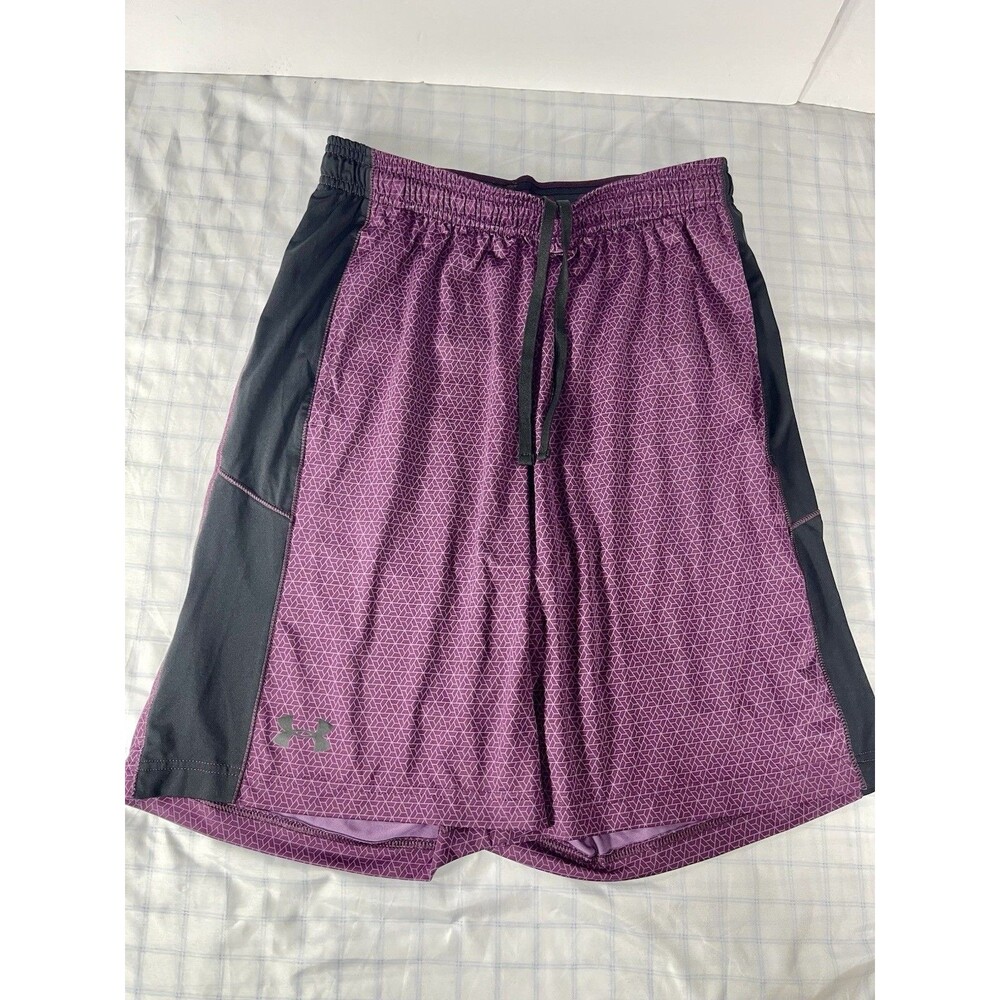 Under Armour HeatGear Men's Shorts - Medium - Purple Geometric Prin